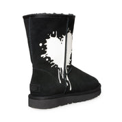 UGG Classic Short Valentine Black Boots - Women's