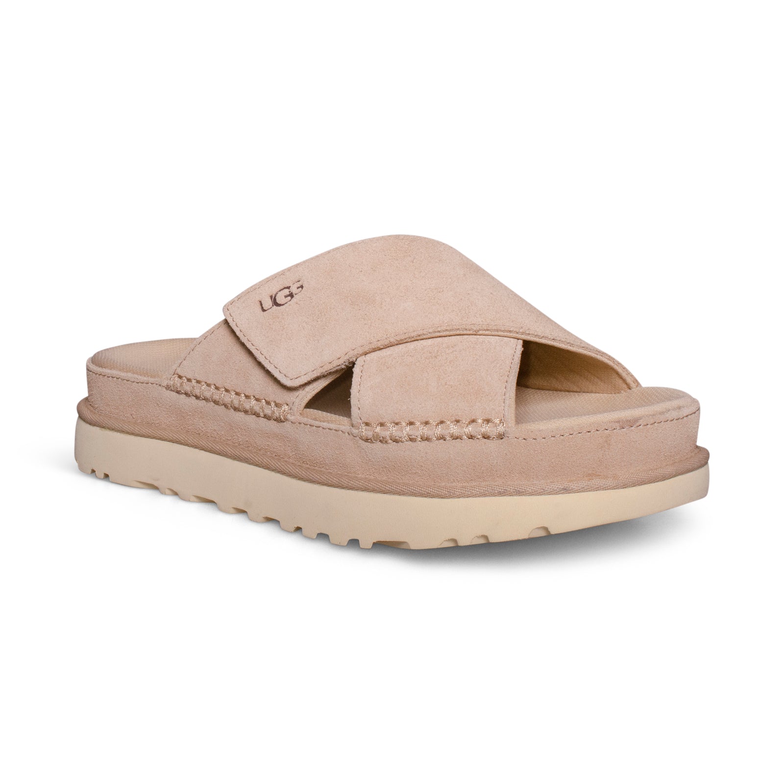 UGG Goldenstar Cross Slide Driftwood - Women's