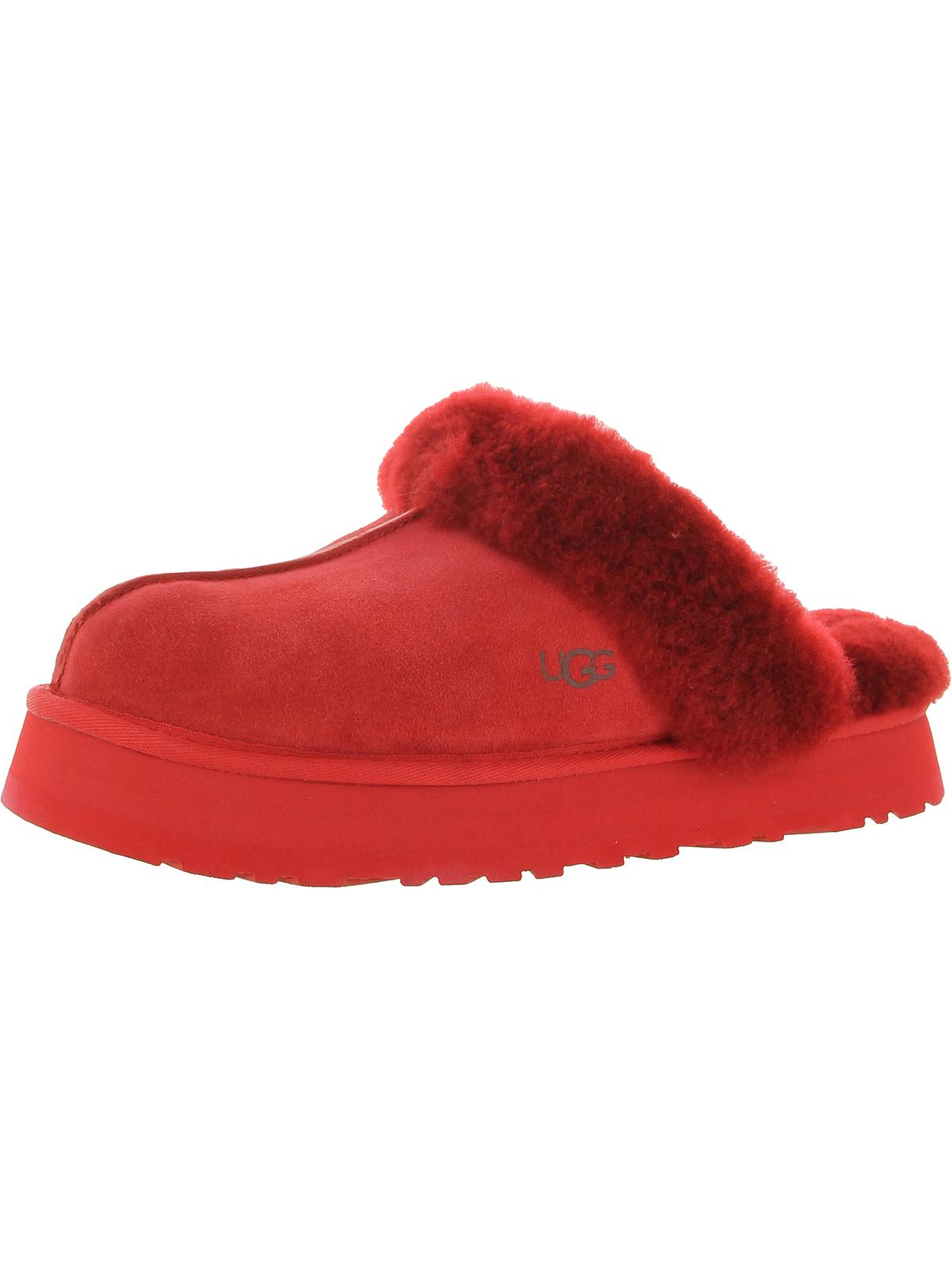 Disquette Womens Suede Slip On Slide Slippers