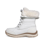 UGG Adirondack III Patent Leather White Boots - Women's