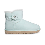 UGG Mini Bailey Button Poppy Aqua Boots - Women's