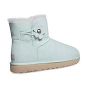 UGG Mini Bailey Button Poppy Aqua Boots - Women's