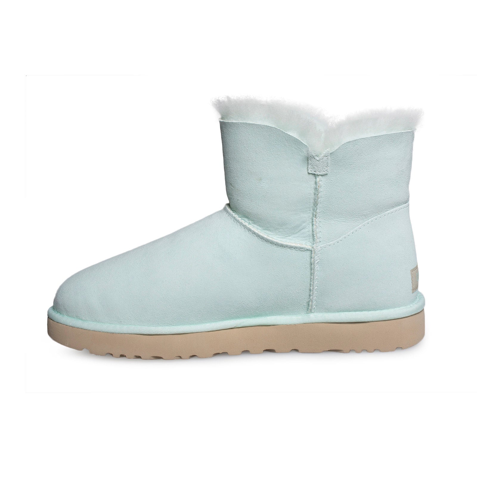 UGG Mini Bailey Button Poppy Aqua Boots - Women's