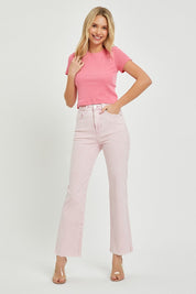 RISEN Full Size High Rise Tummy Control Straight Jeans