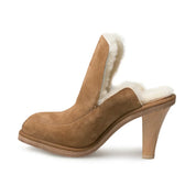 UGG Eckhaus Latta Court Mule Chestnut Natural Heels - Women's