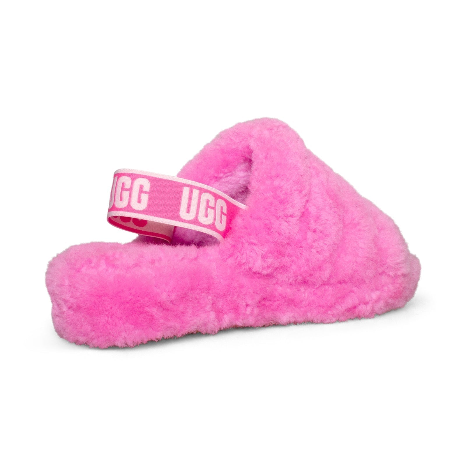 UGG Fluff Yeah Slide Pink Rose Sandals - Women's