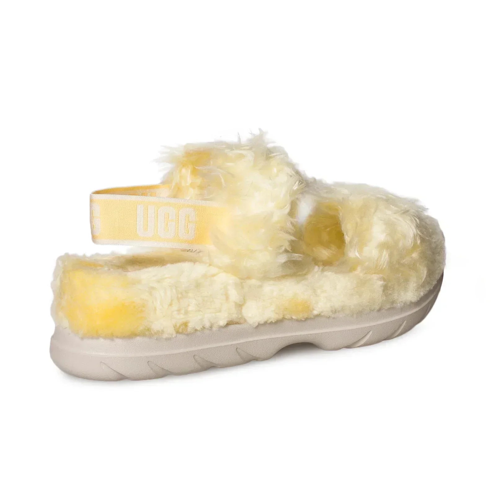 UGG Fluff Sugar Yellow Sandals - Women's