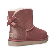 UGG Mini Bailey Bow Sparkle Pink Boots - Women's