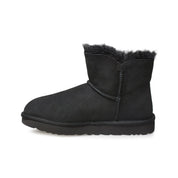 UGG Mini Bailey Button Gem Black Boots - Women's