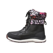 UGG Adirondack III Graffiti Black Boots - Women's