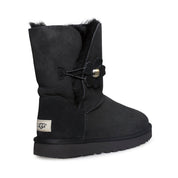 UGG Bailey Button Poppy Black Boots - Women's