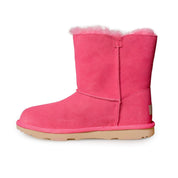 UGG Bailey Zip Short Pink Rose Boots - Youth