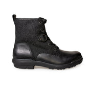 UGG Hapsburg Lace Black Leather Boots - Women's