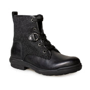 UGG Hapsburg Lace Black Leather Boots - Women's