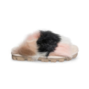 UGG Shag It Crazy Slide Natural Slippers  - Women's