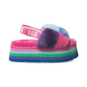 UGG Disco Checker Pride Rainbow Blue Sandals - Women's