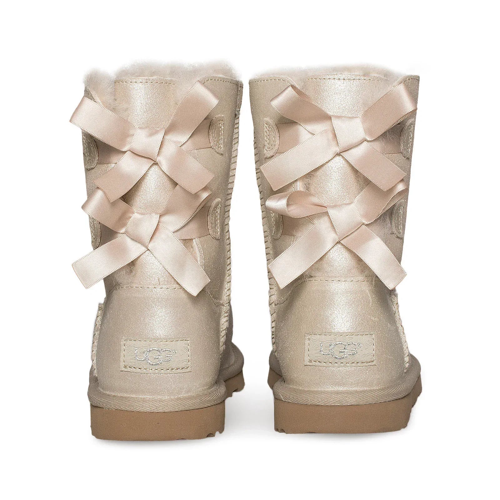 UGG Bailey Bow II Shimmer Gold Boots - Youth