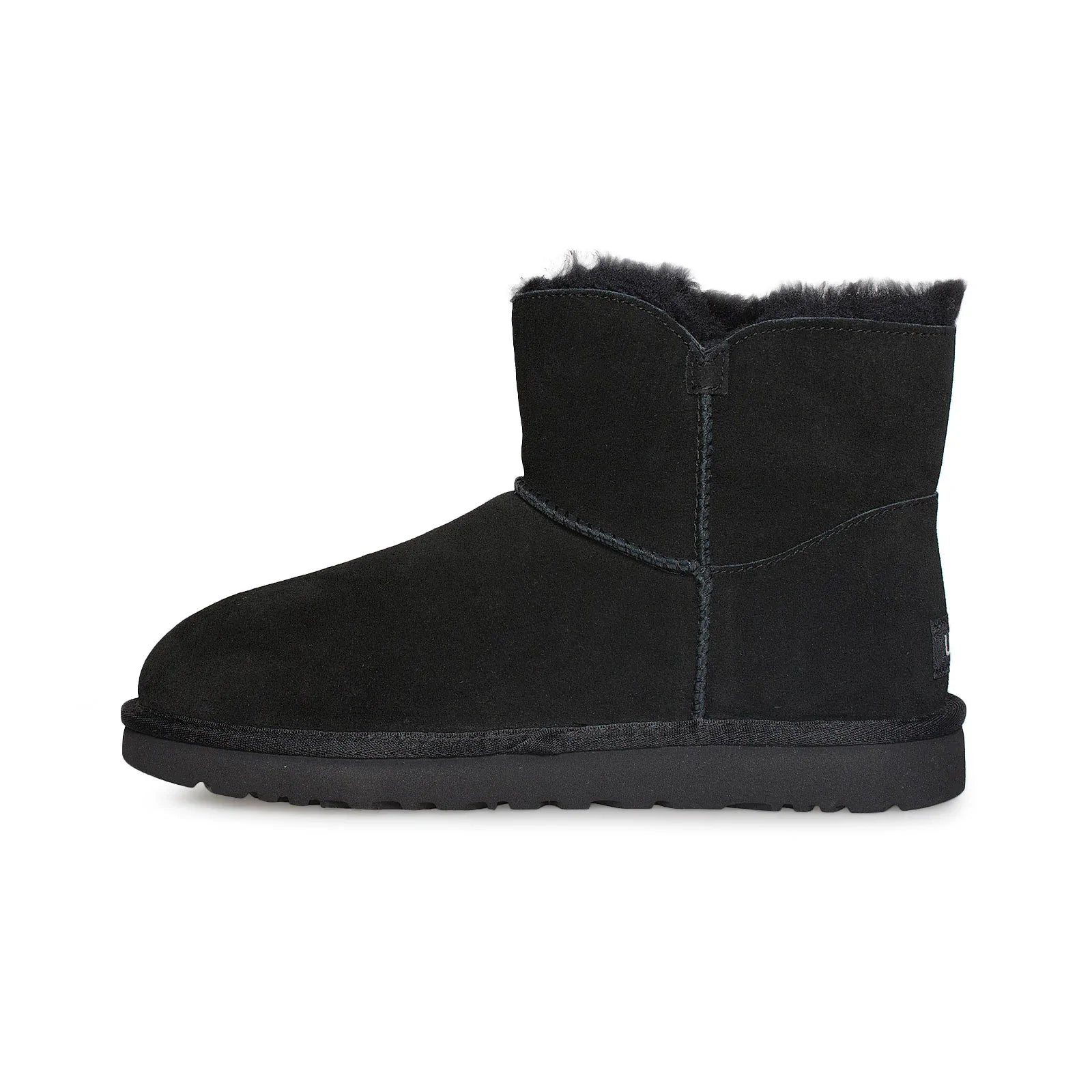 UGG Mini Fluff Buckle Black Boots - Women's