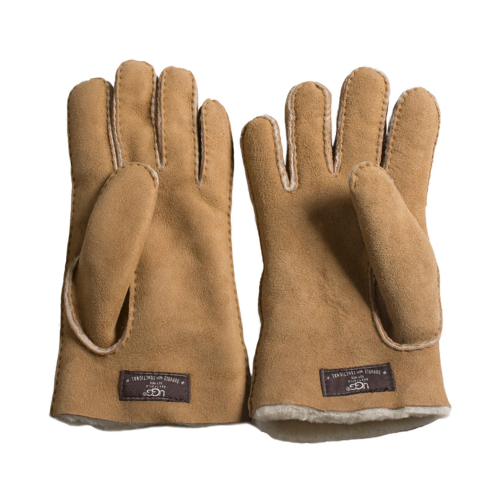 UGG Shearling Without Points Chestnut Gloves - Men's