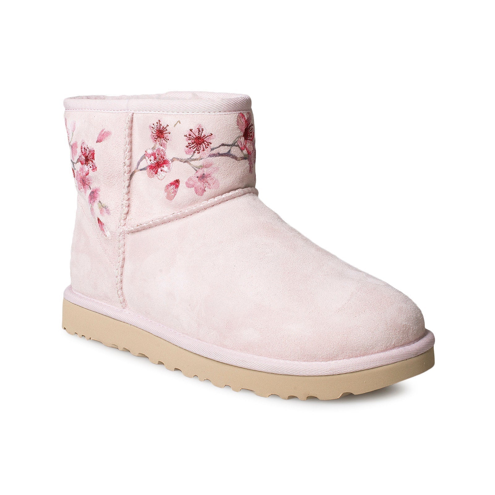 UGG Classic Mini Blossom Seashell Pink Boots - Women's