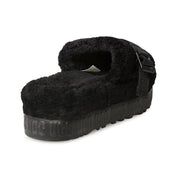 UGG Fluffita Black Sandals - Women's