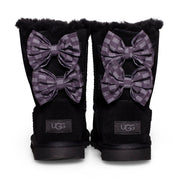 UGG Bailey Bow II UGG Graphic Black Boots - Youth