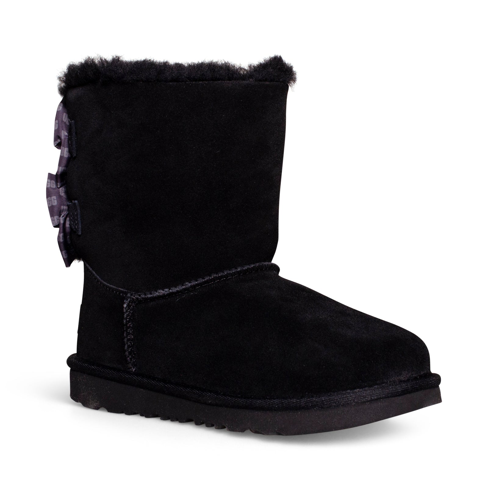 UGG Bailey Bow II UGG Graphic Black Boots - Youth