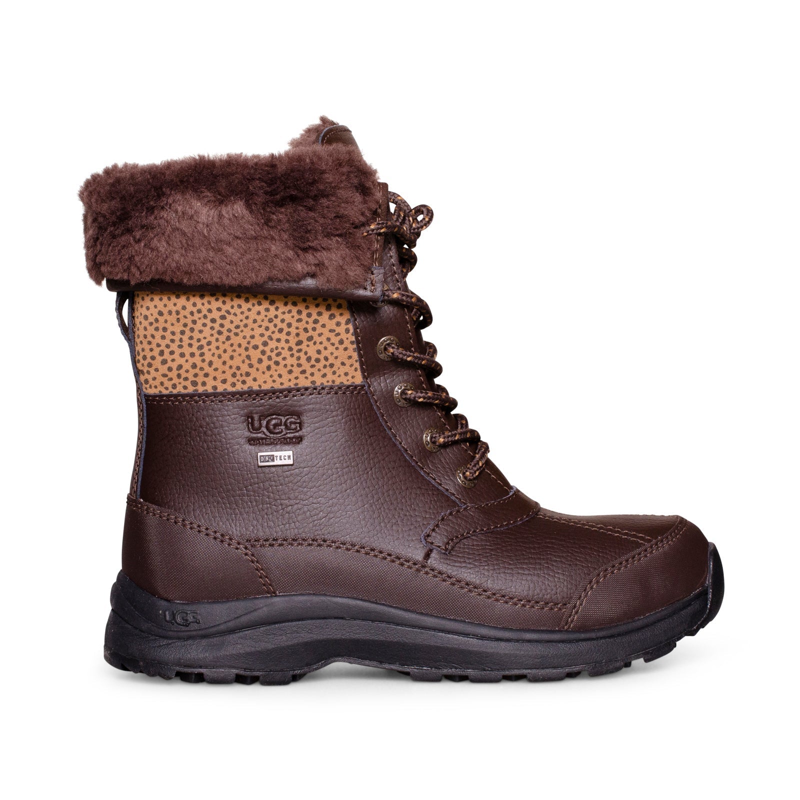 UGG Zaylee Micro Cheetah Dark Brown Boots - Women's