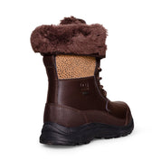 UGG Zaylee Micro Cheetah Dark Brown Boots - Women's