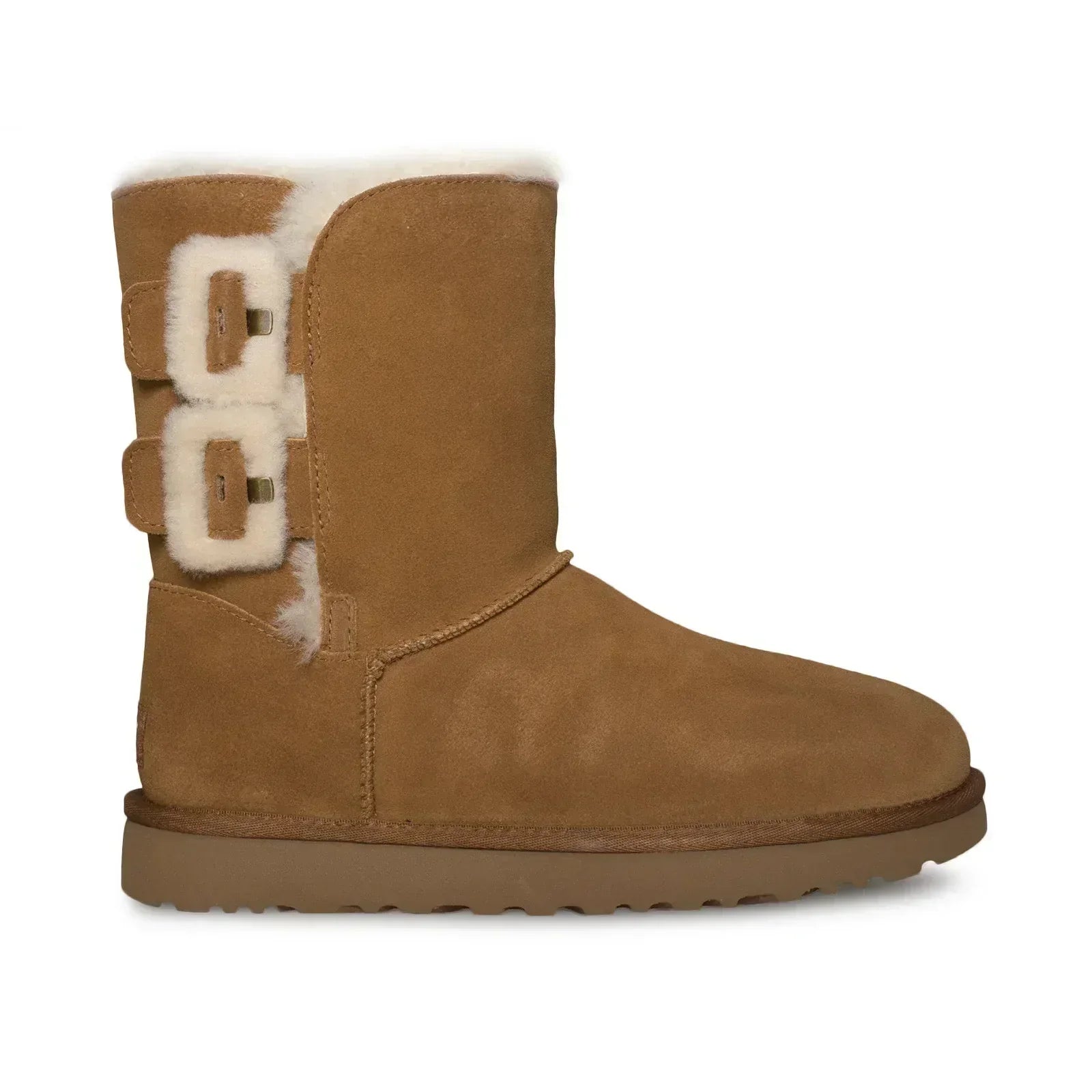 UGG Bailey Fluff Buckle Chestnut Boots - Women's