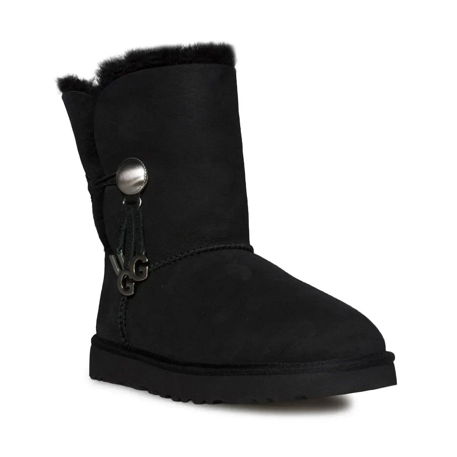 UGG Bailey Button UGG Charm Black Boots - Women's