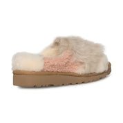 UGG Patchwork Fluff Slide Chestnut Slippers - Women's