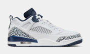 Spizike Low Mens Basketball Shoes (White/Obsidian/Pure Platinum)