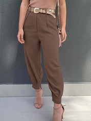 High Waist Cropped Pants