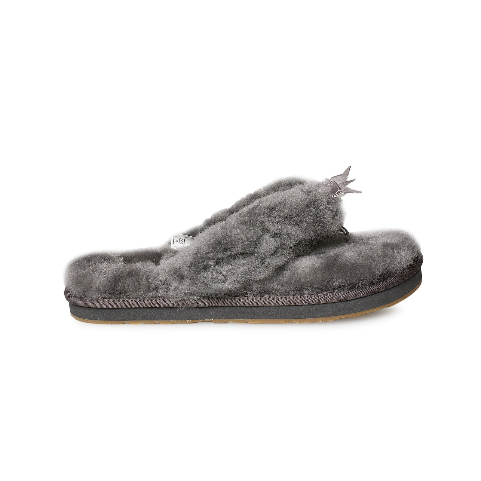 UGG Fluff Flip Flop III Grey Slippers - Women's