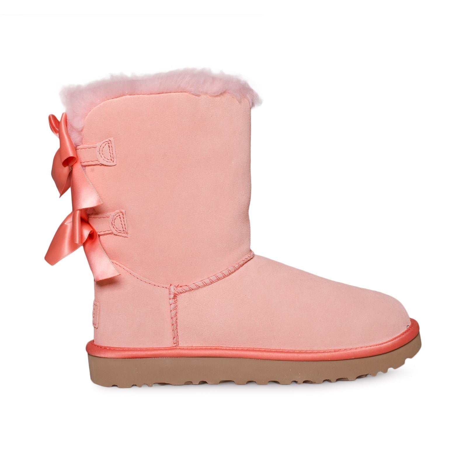 UGG Bailey Bow Satin Pink Boots - Women's