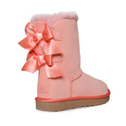 UGG Bailey Bow Satin Pink Boots - Women's