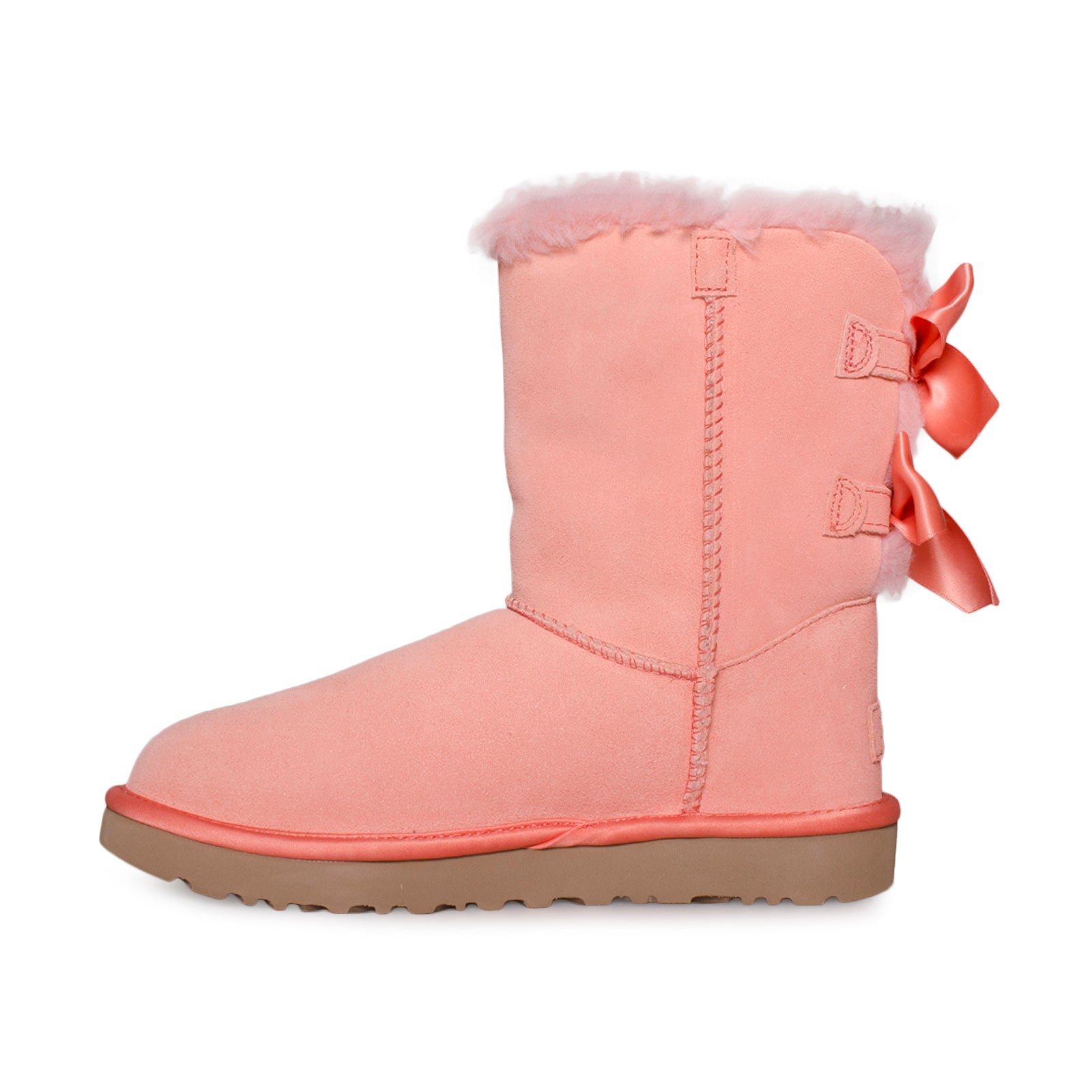 UGG Bailey Bow Satin Pink Boots - Women's