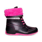 UGG Butte II CWR Glow Graphic Pink / Black Boots - Youth