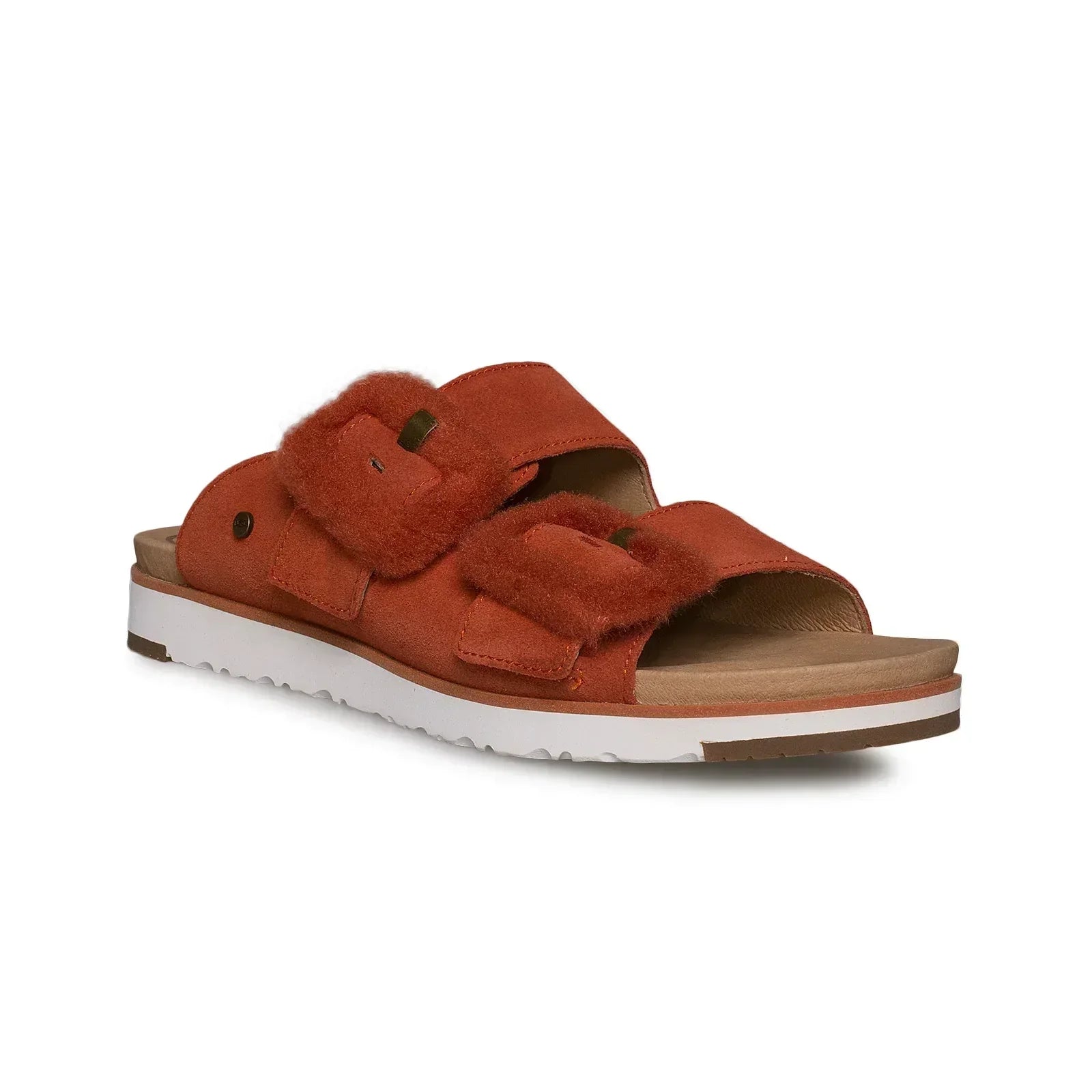 UGG Fluff Indio Red Rock Sandals - Women's