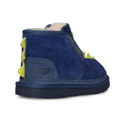 UGG Dydo Neumel II Navy / Bright Chartreuse Boots - Youth