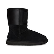 UGG Classic Short UGG Rubber Graphic Black Boots - Women's