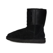 UGG Classic Short UGG Rubber Graphic Black Boots - Women's