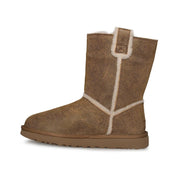 UGG Classic Short Spill Seam Bomber Chestnut Boots - Women's