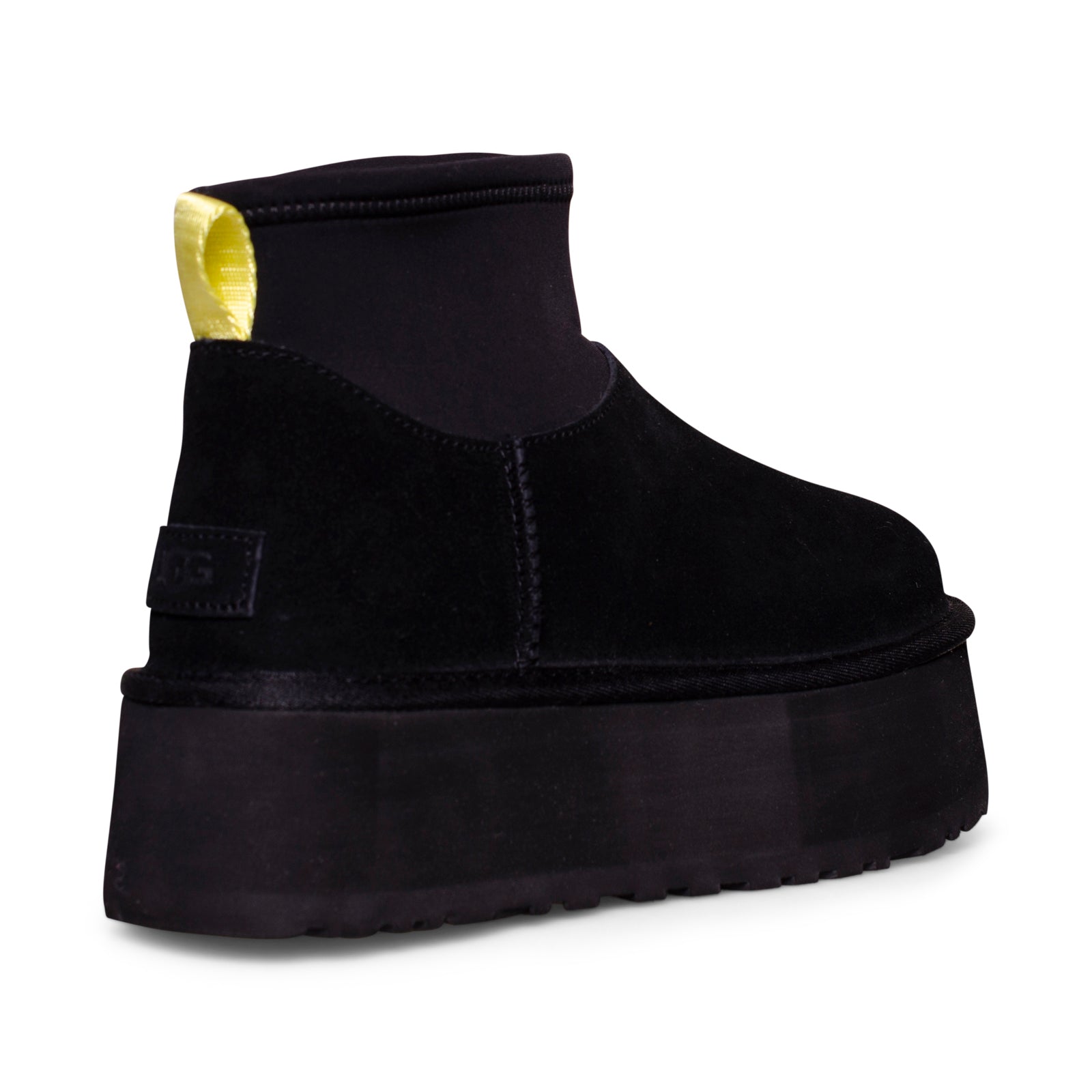 UGG Classic Mini Dipper Platform Black Boots - Women's