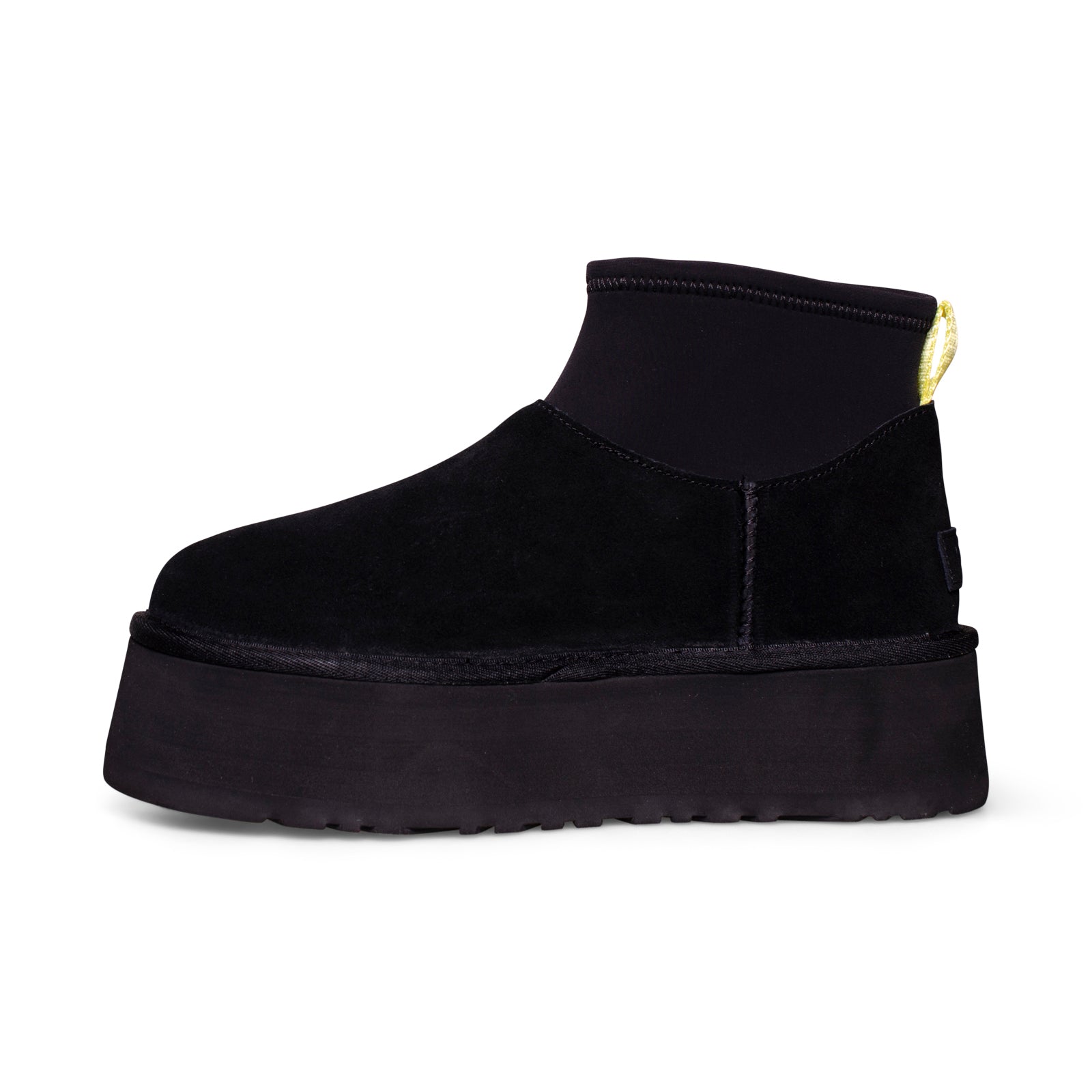 UGG Classic Mini Dipper Platform Black Boots - Women's