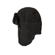 UGG Sheepskin Trapper Black Hat - Men's