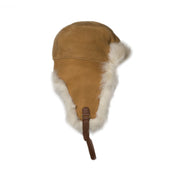 UGG Long Pile Sheepskin Trapper Chestnut Hat - Women's