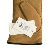 UGG Sheepskin Glove With Leather Trim Chestnut - Men's