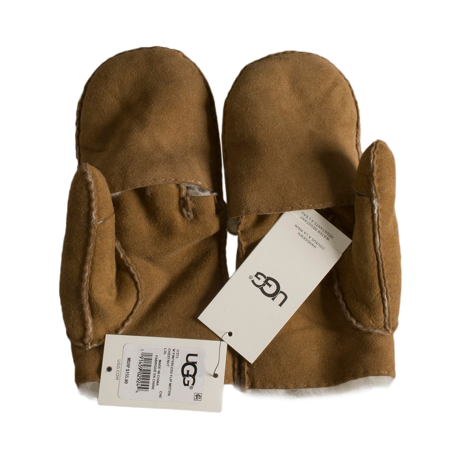 UGG Fingerless Flip Mittens Chestnut - Women's